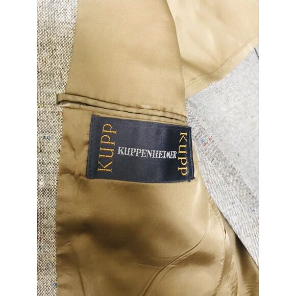 Men's KUPP Kuppenheimer Brown Tweed Sport Coat Jacket Size 32 Length - Picture 6 of 11